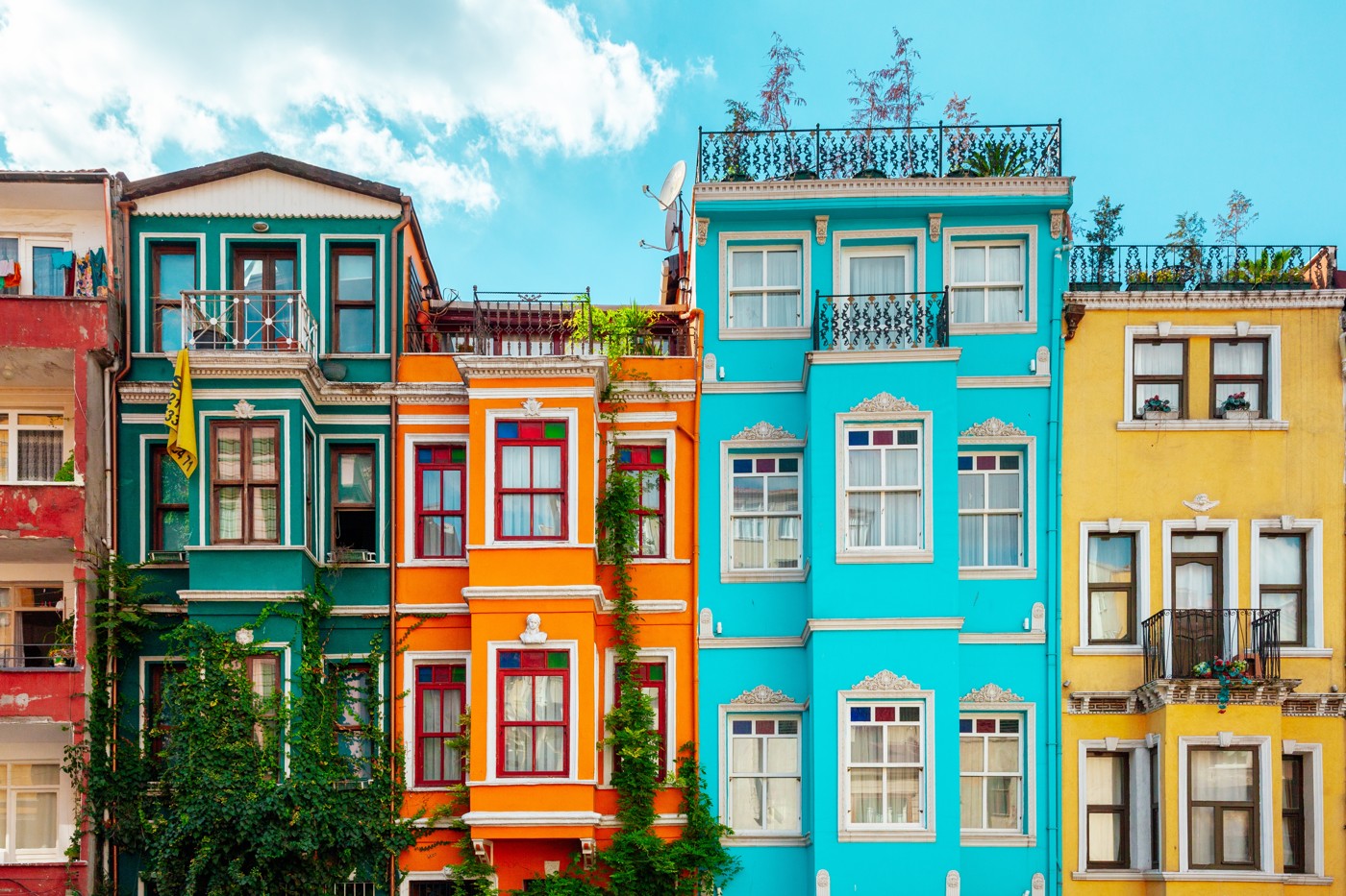 Colourful Houses Istanbul
